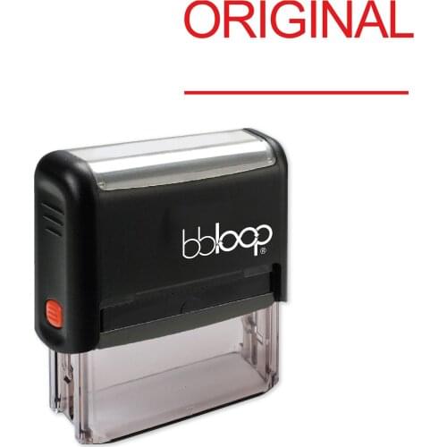 Bbloop Original w/line Style Font and Design Self-Ink