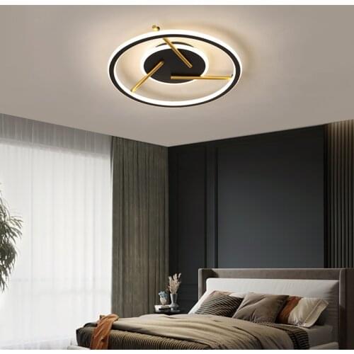 Bedroom LED Ceiling Lamp Modern Minimalist Personality High-end Atmospheric Design of Living Room and Study Lighting Decoration