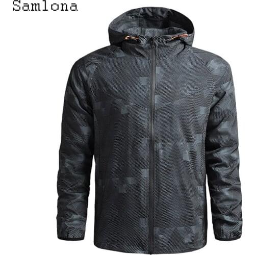 Samlona Men's Windbreakers