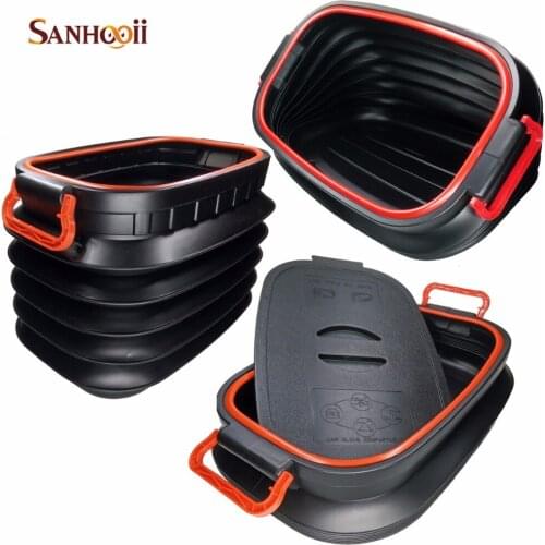 37L Folding Tidying Bucket Storage Tools box Bag Collapsible Rear Auto Trunk Boot Organizer Outdoor Camping Fishing Travel Big