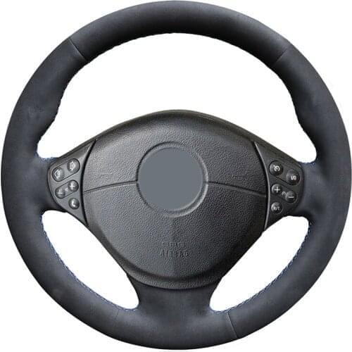 Hand-stitched Black Suede Car Steering Wheel Cover for BMW M Sport E36 1996-2000 E39 1995-2001 Z3 M E36/7 E36/8