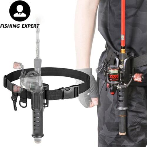 Pole Racks Stylish Gothic British Fan Car Punk Black Fishing Belts Portable Lure Waist Bracket Tackle Suitable Fishing Rod Tools
