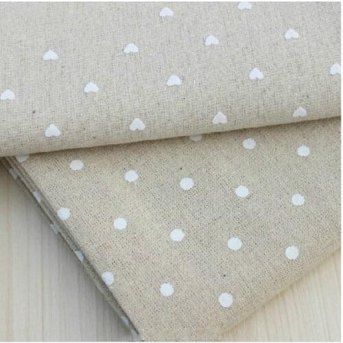 Top cotton and linen fabric printed dots cotton fabric DIY sofa curtain tablecloth home decor cotton fabric