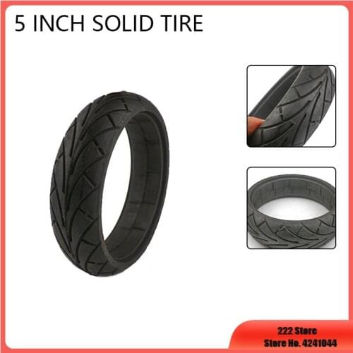 High quality 5 inch Solid Tyre Fast wheel F0 Jackhot Nes Carbon Fiber Scooter Solid Tire