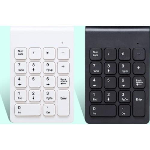1 Pc 2.4GHz Wireless Numeric Keypad 18 Keys Digital Keyboard for Accounting Teller Laptop Tablets