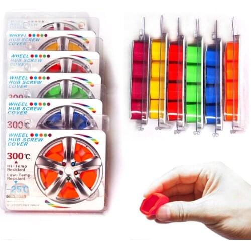 10 Sets of 20pcs 19mm Hex Wheel Lug Nut Protection Caps Silicone Wheel Rim Bolt Covers Car Styling Parts Auto Accessories