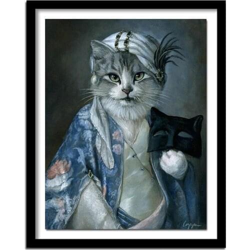 5D Diy Diamond Cat New Style Diamond Embroidery of Rhinestones for Living Room Relative Gifts F1251