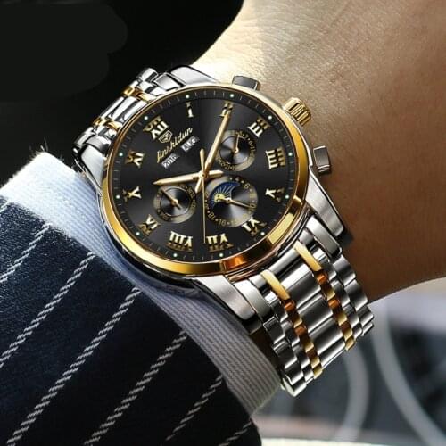 New Men Business Mechanical Watch Waterproof Luminous Mens Watch for 10 Models Choose Mens Fashion Watches