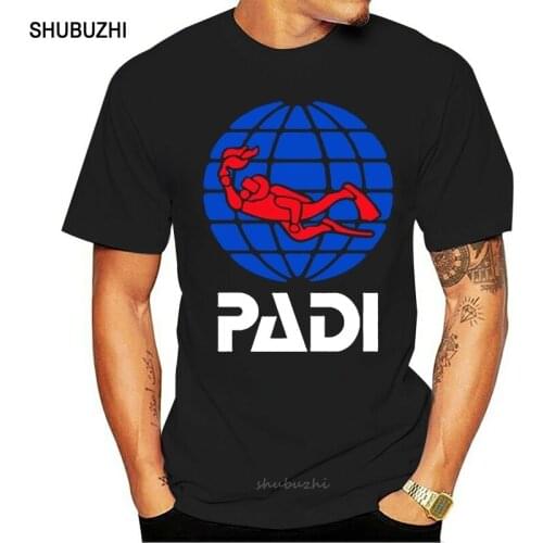 Midnite Star PADI T Shirt Summer Short Sleeve Cotton scuba driver padi T-Shirt Mans Tshirt Tops Tees