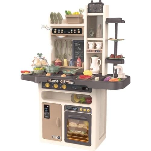 Play house kitchen toy childrens educational simulation spray water childrens cooking set miniature kitchen set toy kitchen