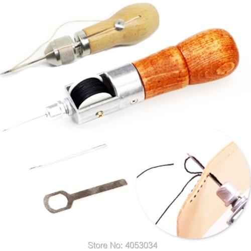 DIY Leather Sewing Tool Leather Hand Sewing Machine Waxed Thread for Leather Craft Edge Stitching Belt Strips Shoemaker Tools
