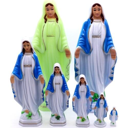 Catholic Religious statues Luminous Lucy Fatima Virgin Mary statue et sculptures Ornaments Prayer Crafts figurine home decor