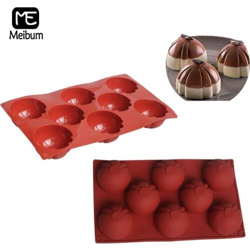 Meibum 8 Cavity Special Hemisphere Silicone Mold Cake Decorating Mould Chocolate Mousse Dessert Modle Kitchen Pastry Bakeware
