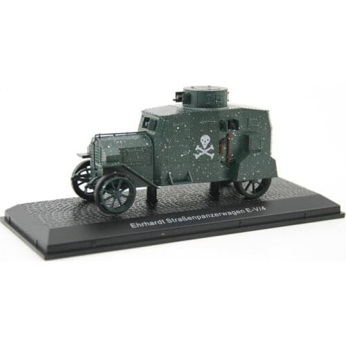 1/43 Ehrhardt Strabenpanzerwagen E-V/4 WWI Military Vehicle Snowflakes Model