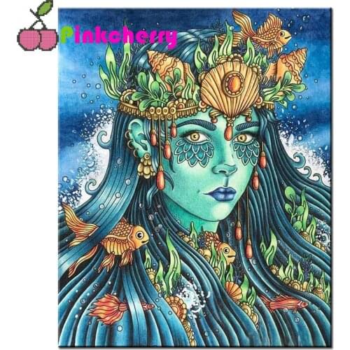 5D DIY Diamond Painting kit ocean goddess selling home art cross stitch full square round diamond embroidery mosaic decor k1608