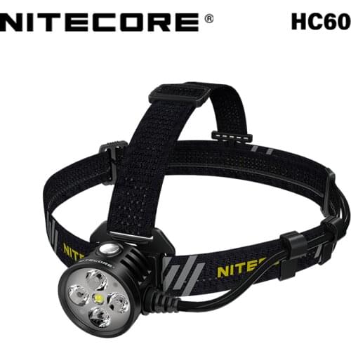NITECORE HU60 Headlamp 4 x CREE XP-G3 S3 LEDs + 1 x CREE XHP35 HD E2 LED Max Output 1600 Lumens with Spotlight / Floodlight