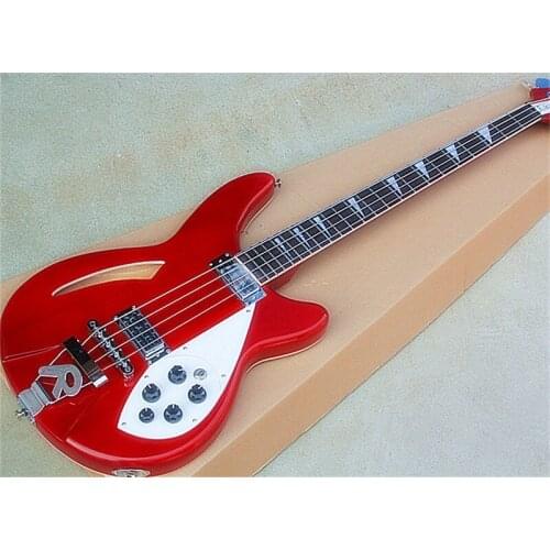 2021 New 4005 Electric Bass,Half-Empty Bass,Red Paint,With F Hole,Rose Wood Fingerboard Electric Guitar