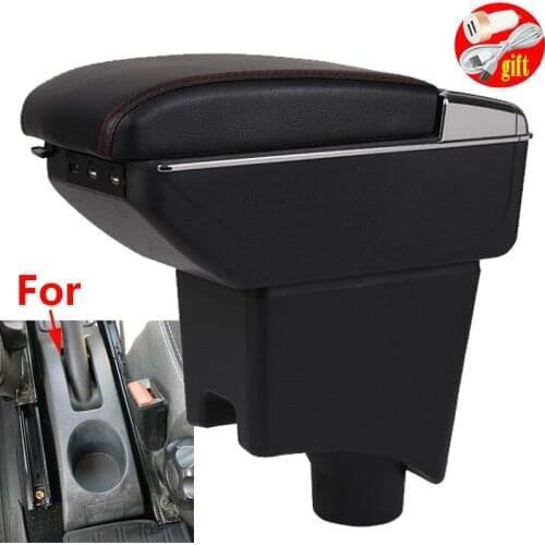 For Lada largus accessories car armrest leather arm rest USB storage box center console interior parts decoration auto