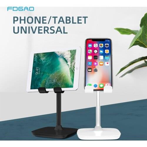 FDGAO Portable Tablet Holder Desktop Stand For Cell Phone Tablet Desk Holder Mobile Phone Stand For iPhone Samsung Huawei Xiaomi