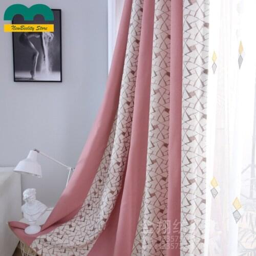 Luxury Jacquard Curtains Loop Stitching Custom Shading Curtains for Living Dining Room Bedroom Blackout Curtains Drapes Pink