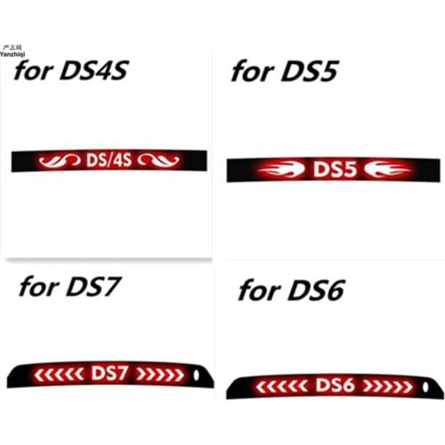Carbon Fiber Stickers And Decals High Mounted Stop Brake Lamp Light Car Styling for DS Spirit DS4S DS5 DS6 DS7 Accessories