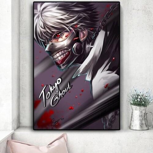 Japanese Poster Tokyo Ghoul Anime Wall Scroll Decoration Poster Art Prints 20 x 28 Inches,No Frame