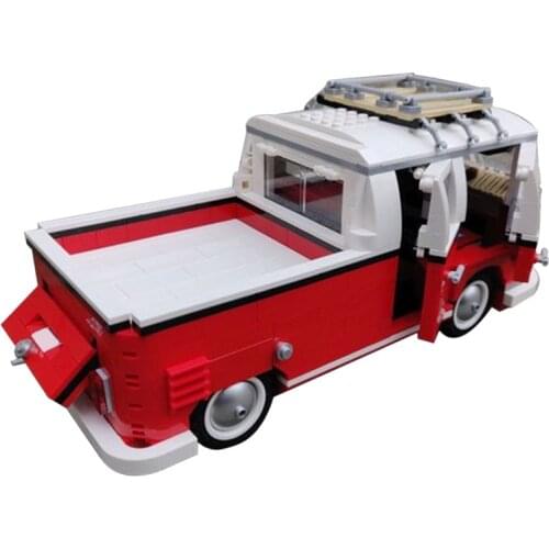 1048pcs Classic T1 Minibus MOC Building Blocks Diy Bricks Educational Xmas Gift Toys for Boys Children Kids Build Moc Bus Car