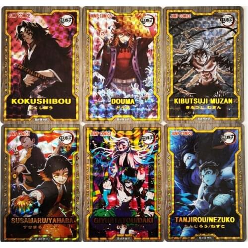 29pcs/set Kimetsu No Yaiba Demon Slayer Kamado Tanjirou Hobby Collectibles Game Anime Collection Cards