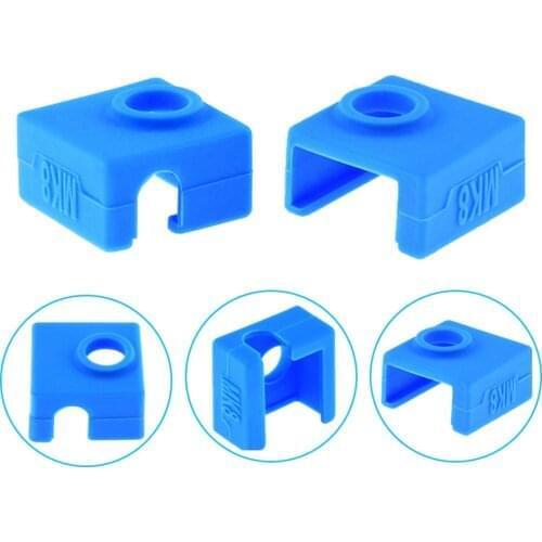 3D Printer MK8 Protective Silicone Sock Cover Case for Heater Block of Creality CR-10,10S,S4,S5 Anet A8 MK7/MK8/MK9 Hotend
