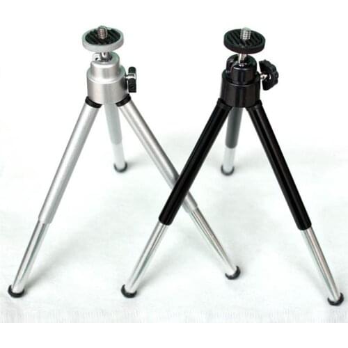 4PCS Mini Mobile Phone Tripod Telescopic Two-segment Tripod Small Desktop Photographying Tripod Digital SLR Camera Holder