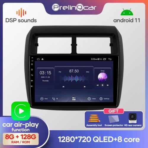 Prelingcar Android10.0 NO 2 din DVD Car Radio Multimedia Video Player GPS Navigation For TOYOTA WIGO 2012-2016 Octa-Core DSP IPS