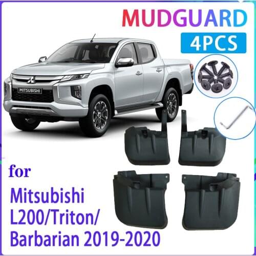 Car Mud Flaps For Mitsubishi L200 Triton Barbarian 2019~2020 Mudguard Splash Guards Fender Mudflaps Auto Accessories