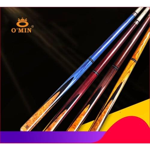 Original O'Min Punch&Jump Cue 13.8mm Tip Professional Ash wood Shaft 4 Colors High Quality Billiard Cue with Excellent Cue Case