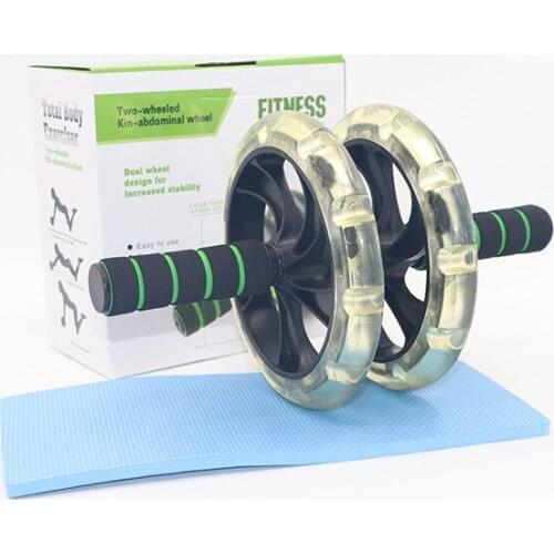 20cm Big Mac Transparent Fitness Wheel Multi-functional Household Receiving Wheel Silent Double Wheel Fitness Equipment