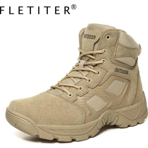New Autumn Winter Military Boots Outdoor Male Hiking Boots Mens Special Force Desert Tactical Combat Ankle Boots Men Work Boots