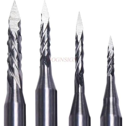 1 pcs Electric engraving milling cutter nuclear carving drill bit woodworking carving knife tooth micro-sculpting sharp needle