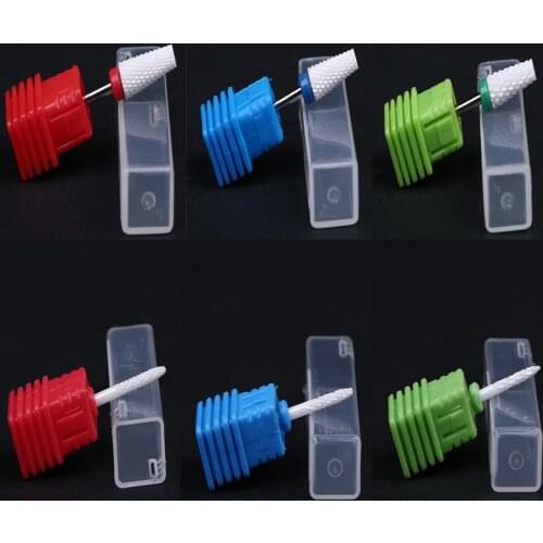 EW&Q Professional Milling Cutter For Manicure Ceramic Mill Removal Pedicure Manicure Cuticle Cutter Nail Drill Bit Multi-size