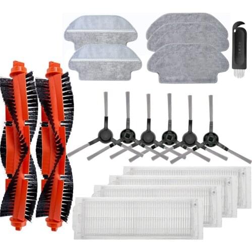 HOT！-Hepa Filter Mop Cloth Roller Spin Brush for Xiaomi Mijia LDS / STYJ02YM for Viomi V2 PRO V3 Robot Vacuum Cleaner