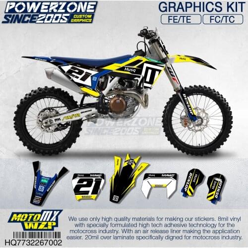 Customized Team Graphics Backgrounds Decals Custom Stickers Kit For Husqvarna 2016-18 TC FC TX FX FS 2017-19 TE FE 125-450c 702