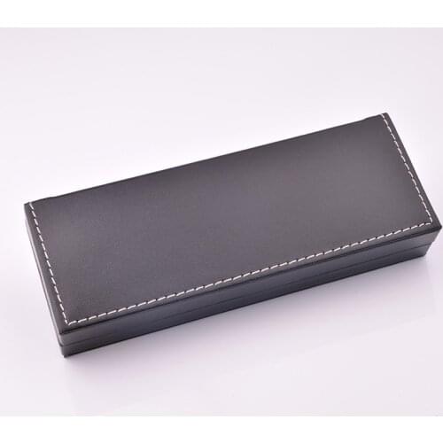 Pu Leather Pencil Box Gift Box Packaging Business Gift Pen Box Case Accept Custom Logo [diy Logo>50]