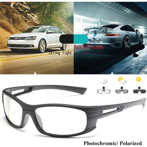 2019 New Photochromic Sunglasses Men Polarized Sun Glasses Male Day Night Driving Goggles Chameleon Discoloration Sunglasses
