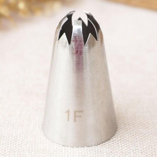 #1F-L Large Size Cherry Blossoms Piping Nozzle Cake Decorating Drop Flowers Cream Pastry Cupcake Sakura Icing Tip