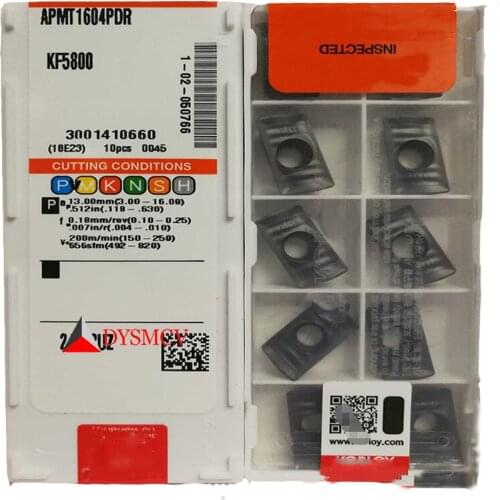 APMT1135PDR KF5800 APMT1604PDR KF5800 original Carbide Indexable End Milling Turning Inserts CNC Lathe Tools