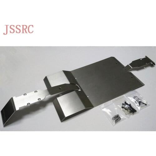For Traxxas 1/10 Old E-Revo Summit Stainless Steel Battery Chassis Fully Protector Armor Skid Plate
