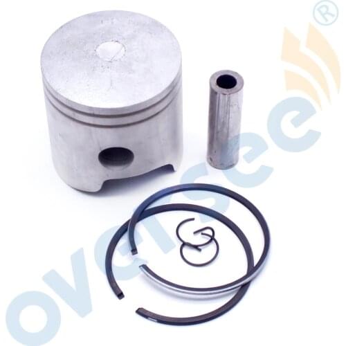 6E7-11631-00 Piston Kit Std With Piston Ring For Yamaha 2T Outboard Parts 9.9 15HP 682 684 63V 63W series D56mm 6E7-11631 Parsun