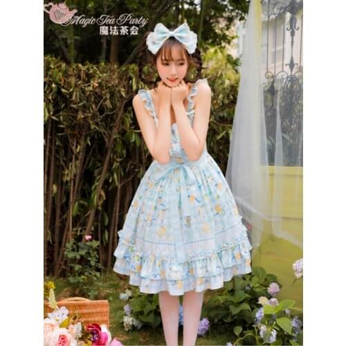 Princess tea party sweet lolita dress vintage lace bowknot cute printing victorian dress kawaii girl gothic lolita jsk loli cos