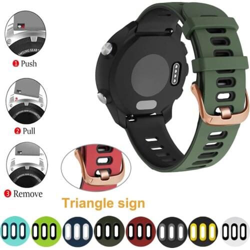 Silicone Watchband Strap For Garmin Vivoactive 3 3T 4/vivomove HR For fenix Chronos Band Smart Watch Bracelet Wristband Correa