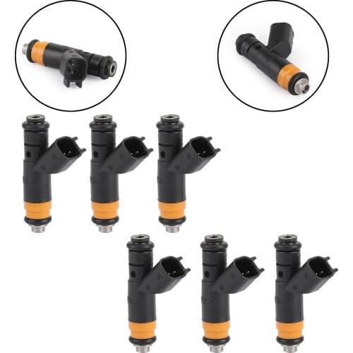 Topteng 6pcs Fuel Injectors For CHRYSLER CONCORDE LIMITED V6 3.5 2002-2004 INTREPID SXT V6 3.5 4591658AA Car Parts