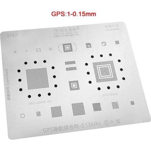 For GPS Integrated Navigation NetworkBGA Reballing Stencil 590-00045-00 STA2065N2 IC CHIP Plant Tin Heating Template Repair Tool