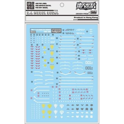 D.L high quality Decal water paste For Bandai RG HG 1/144 MSN-02 Zeong Gundam DL203